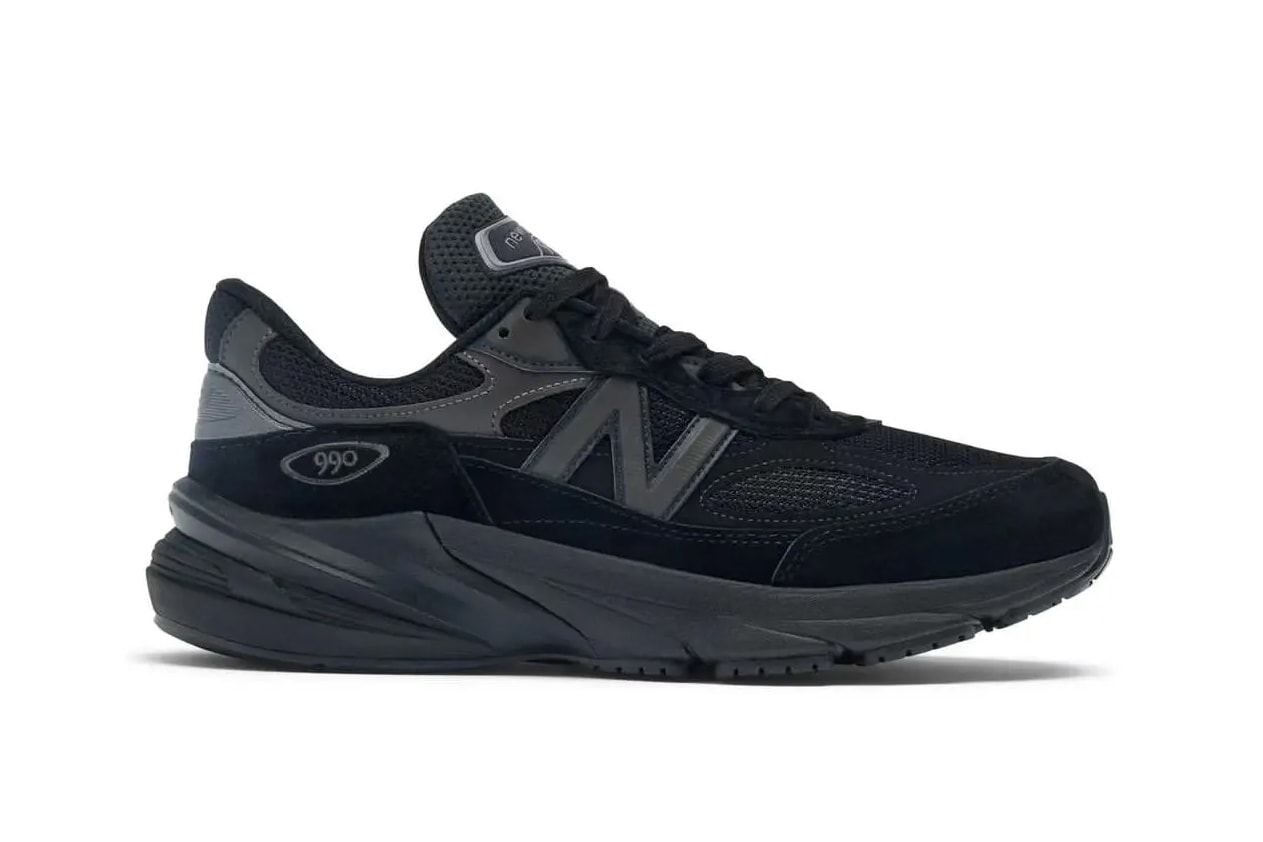 ニューバランス 990v6からクラシックなカラーリングの新作 トリプルブラックが登場 new balance 990v6 triple all black sneakers official release date info photos price store list buying guide