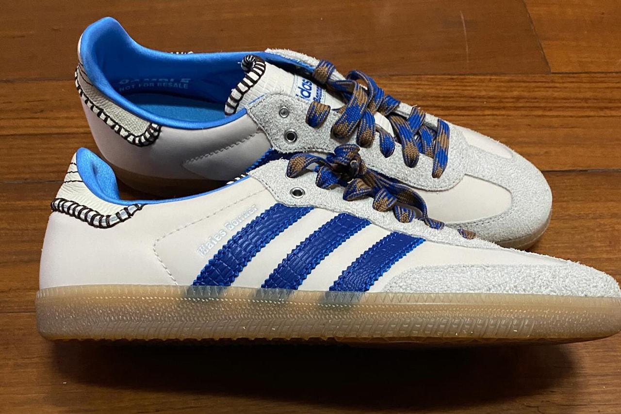 ウェールズ・ボナー x アディダス オリジナルス サンバの2024年秋冬シーズンの新作が浮上 The First Wales Bonner x adidas Samba of 2024 Is Electric fashion week instagram woganwodeyang grace sneaker footwear shoe price release link drop